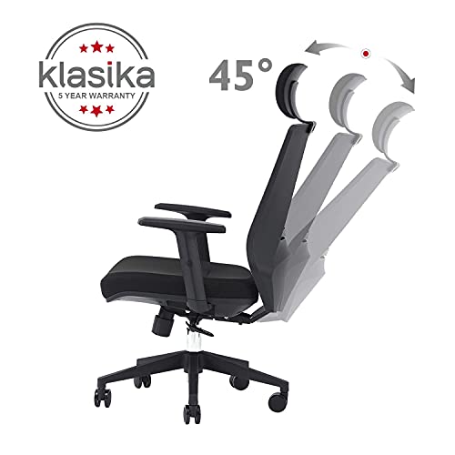 KLASIKA Ergonomic Office Chair with Height Adjustable Back and Lumbar