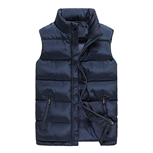 Beuniclo winter men s puffer vest coat sleeveless waist…