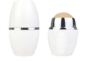 NGUP Oil Control On The Go Oil-Absorbing Volcanic Face Roller Oil Absorbing Control Roller Oil Control Blotting Tool Volcanic Stone Face Mini Roller (White)