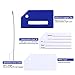 Silicone Luggage Tag with Name ID Card Perfect to Quickly Spot Luggage Suitcase (Plane 2Pcs Blue)