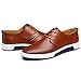 ZZHAP Men's Casual Oxford Shoes Breathable Flat Fashion Sneakers Brown US 11
