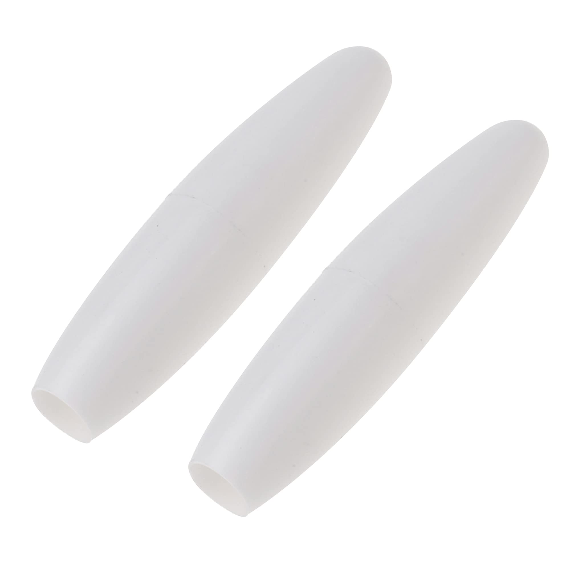 Musiclily Pro Plastic Tremolo Arm Tips Whammy Bar Caps for 5mm Tremolo Bar Strat Style Electric Guitar, White (2 Pieces)