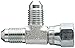 Eaton Weatherhead C5706X4 Carbon Steel SAE 37 Degree (JIC) Flare-Twin Fitting, Swivel, Run Tee, 1/4