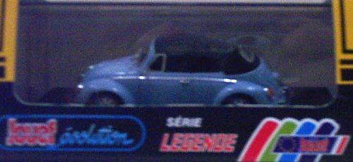 Jouef 1027 1978 VW Beetle 1303 - Soft Top - Light Blue with Black Top - Legend Series - 1:43 Scale Diecast