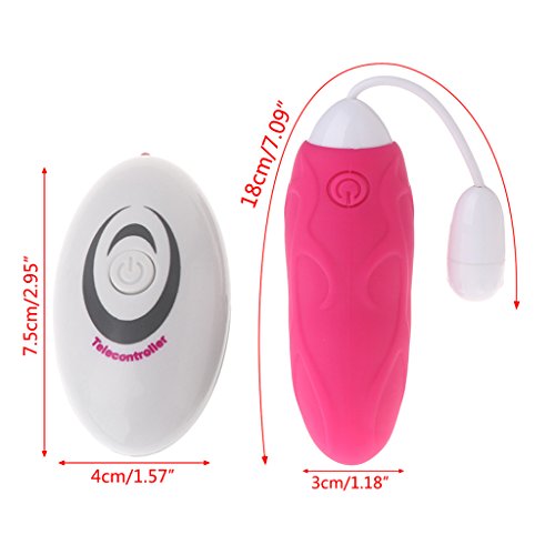 Rainly Hot Pink Silicone Wireless Remote Control Whisper Quiet, Waterproof, Wireless, Neck Shoulder Back Body Tool