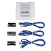 ELEGOO Upgraded Nano V3.0 Plus Compatible with Arduino Projects, Nano Board HT42B534-1 /ATmega+328P with USB Cable, Compatible with Nano V3.0 x 3 with Cable(Arduino-Compatible)