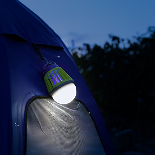 ENKEEO 2in1 Camping Lantern Bug Zapper Tent Light Portable IPX6