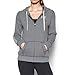 Under Armour Women's Favorite Fleece Full Zip, Carbon Heather/White, Medium
