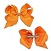 Pretty See Grosgrain Ribbon Bow Hair Clips 6'' Large Boutique Hair Bows for All Ages, 20Pcs/Set