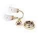 SODIAL(R) 1:12 Doll house Miniature LED Mini Double Headed Wall Lamp Light