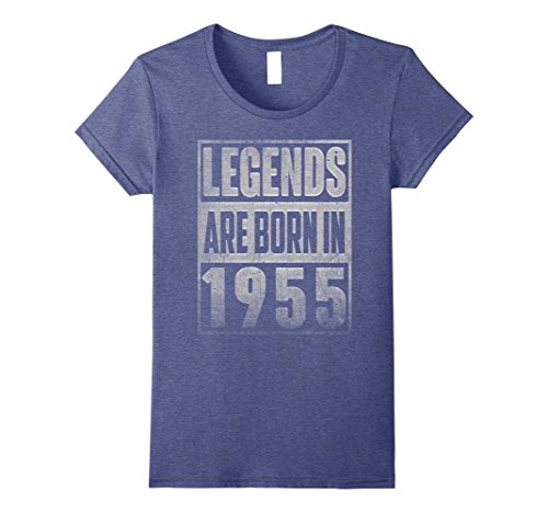 Womens Legends Born In 1955 Straight Outta Gift For 63 Years Old Medium Heather Blue