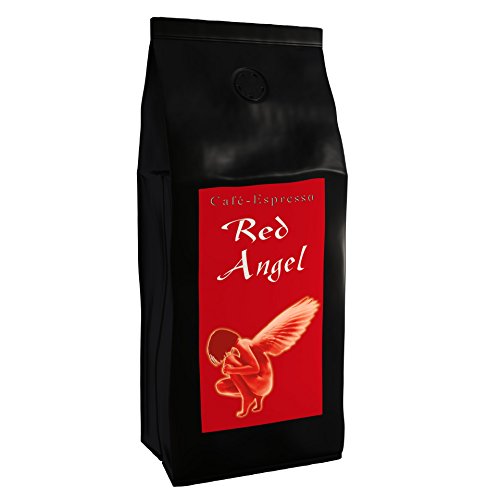 Espresso Kaffee Red Angel - Der Feurige - 1000g Ganze Bohne - für Kaffee-Vollautomat, Espressovollautomat - Starker…