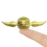 Xstar Harry Potter Snitch Fidget Spinner Metal Hand Spinner Focus Decompression Toy Stainless Steel Metal Fidget Toys Fingertip Gyro Stress Relief Cube Fun Toy Gifts for Kids and Adults (Golden)