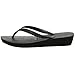 Havaianas Women's High Light Flip Flop Sandal, Black, 9-10 M US