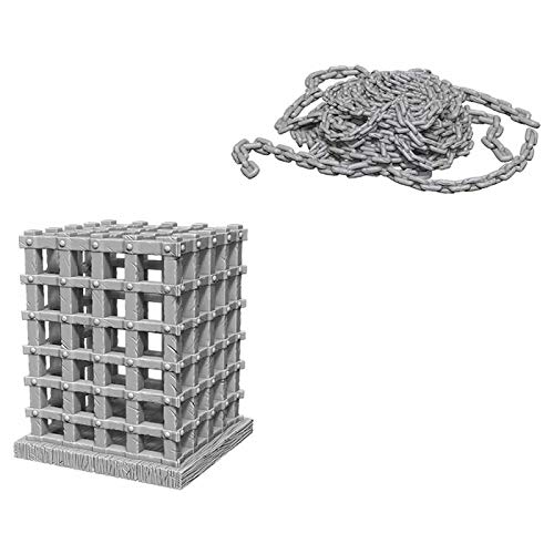 WizKids: Deep Cuts Unpainted Miniatures: Cage & Chains