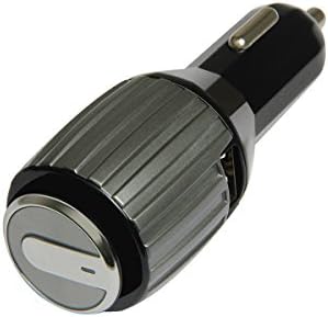 CAR CHARGER TEQStone 3 In 1 Car Charger with Super Bluetotoh Headset and for iPhone Android Smartphones (Black)