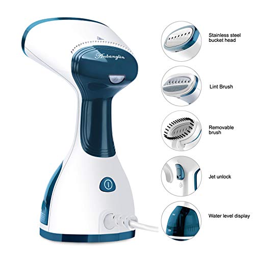 ANBANGLIN Clothes Steamer - Handheld Garment Steamer Portable, 40s Fast Heat-up with 260ml Water Tank Fabric Mini Steamer, Suitable Wrinkle Remover for Home & Travel - Thumbnail 2