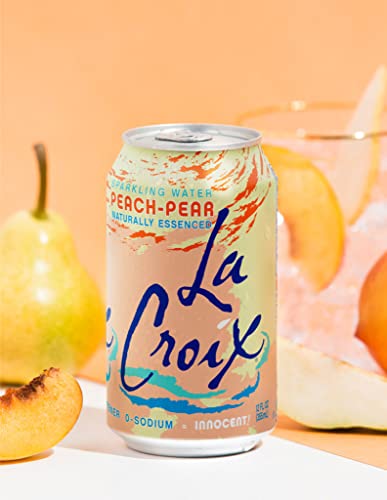 LACROIX SPARKLING WATER, PEACH-PEAR, 12 FL OZ (PACK OF 12)