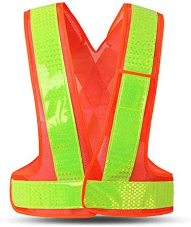WYJW Reflective belt, safety on the construction site Reflective backwater Noctilucent highlight-reflecting strip (color: red with black)