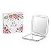 Jerrybox Compact Mirror, Double-Sided Travel Makeup Mirror with Magnification Pocket-Size Handheld Mirror for Purses (5X)