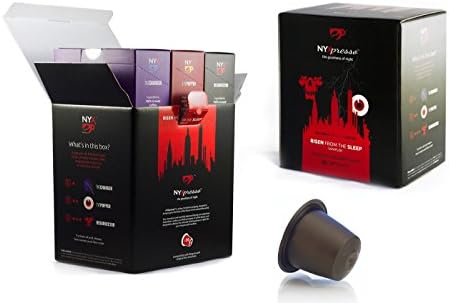 Nespresso Compatible Capsules/Pods 2 Gift Boxes of NYXpresso Strong Blends: Charger, Resurrector, EyePopper (60 Pods) - Fine, Fresh Ground Coffee Blend; Ecofriendly, Recyclable Cups; Rich, Bold Taste
