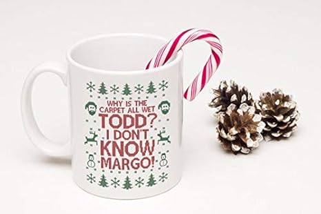 Amazon Com Christmas Mug Why Is The Carpet All Wet Todd