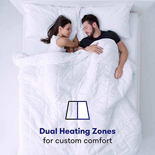 zenstone | Premium Heated Mattress Pad | New 2019 - Deluxe Quilted | Rapid Preheat | Queen Size