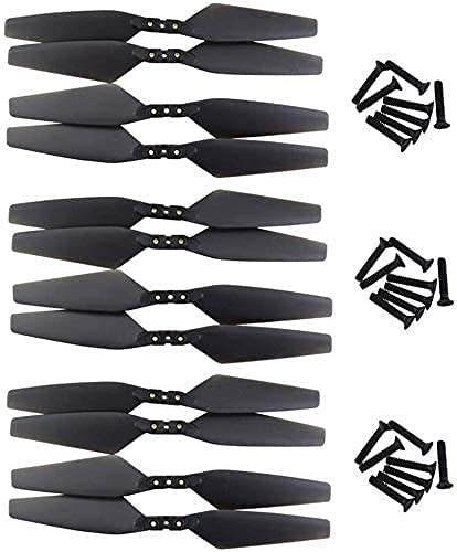 ZYGY For 12PCS Propellers for MJX Bugs 4W B4W EX3 D88 HS550 Folding Quadcopter Blades Aerial Photography Brushless Drone Black accessories