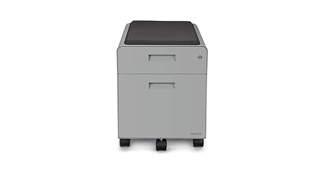 Amazon Com Uplift Desk 2 Drawer File Cabinet With Seat Rolling