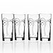 Rolf Glass Palm Tree Highball Glass 15 ounce | Set of 4 | Lead-Free Crystal Glass | Etched Drinking Cooler with Heavy Base | Made in the USA