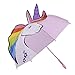 Unicorn Umbrella for Kids with Safety Open and Close by Micaddy Pop Up Unicorn Umbrella| Age 3-7