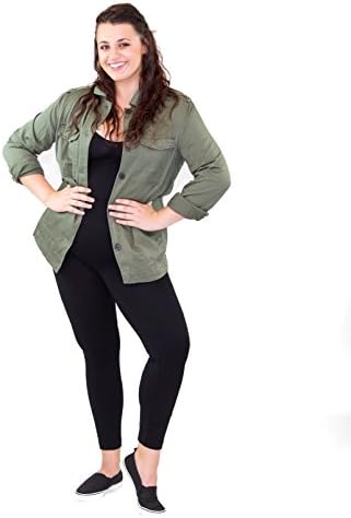 High Waist Seamless Fleece Lined Plus SIze Leggings AL14211X (1X-2X, Black)