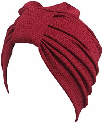 Victorcn Women Cancer Chemo Hat Scarf Turban ,Hat Liner for Cancer Hair Loss (Red)