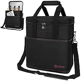 opux 6 Bottle Carrier Tote | Insulated Padded Wine