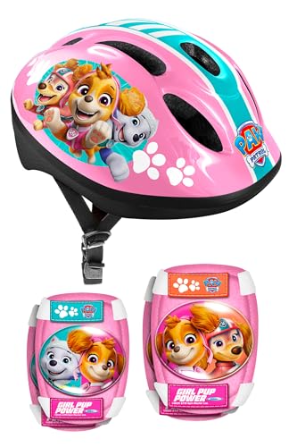 Helm + Ellbogen- & Knie Schutz. PAW Patrol Pink