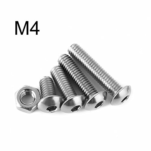 M3 M4 M5 Socket Head Screws, 500PCS Stainless Steel Button Head Hex Socket Head Cap Screws Assortment Kit Bolts and Nuts Kit By Beauty Star