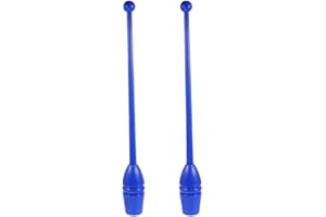 Toddmomy 2pcs Rhythmic Gymnastics Stick Clubs Gymnastics Training Equipment Tool 35cm Length