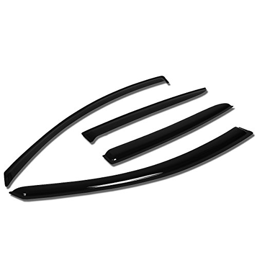 For Nissan Versa Sedan C12 4pcs Tape-On Window Visor Deflector Rain Guard