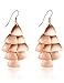 XZP Tiered Dangle Earrings Chandelier Triangle Flake Women Drop Earings Layers Tose Gold