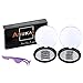 Magnetic lashes 3 Magnets Natural Full Eye Dual Magnetic Eyelashes Ultra Thin Magnet Lashes 3D fake lashes with Eyelash Applicator(2 Pairs)