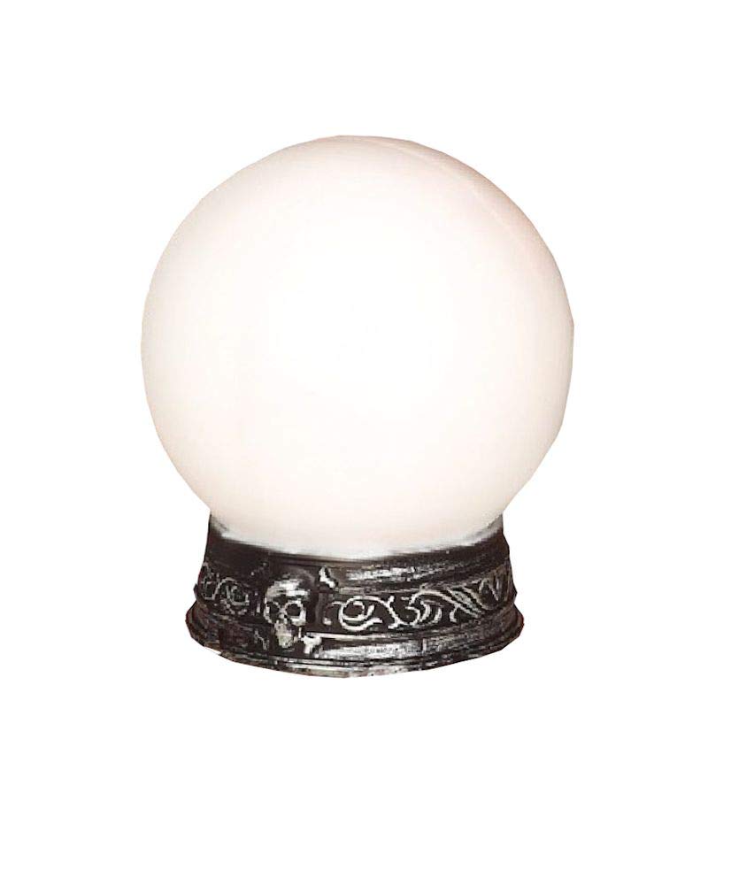 shoperama Magic Crystal Ball 20 cm with Base Light and Sound Effects Fortune Teller Wizard Gypsy Hellseherin