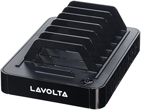 Lavolta Multi Device USB Port Charging Station for Samsung Galaxy/Kindle Fire - Black