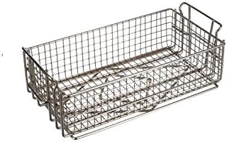 Marlin Steel Plain Steel Utility Basket, Nickel Plated (21.875"L x 12"W x 6.375"H)