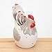 Bits and Pieces - Ceramic Chicken Measuring Spoons - Whimsical, and Practical Chicken Figurine with 4 Measuring Spoons - Adds Quirky Charm to Your Kitchen.