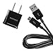 Samsung 1Amp Detachable with USB to Micro USB Cable Travel Charger - Non-Retail Packaging - Black