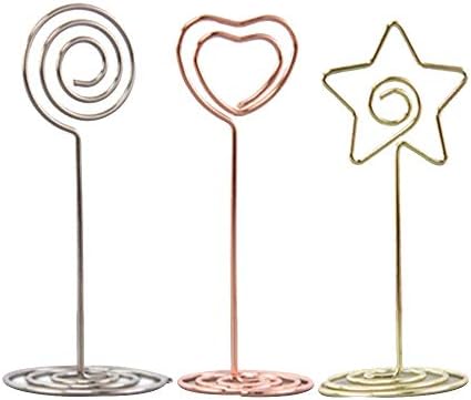 School Supplies Table Card Holder Wedding Table Number Stand Table Menu Holder Recipe Holder Photo Holder Pack of 3 Creative and Practical