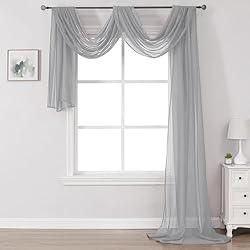 DONREN Grey Window Scarf for Background - Luxury