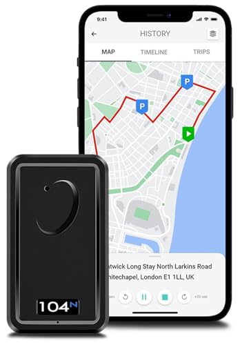 REWIRE 104N 4G Magnetic GPS Vehicle Tracker – Portable 24/7 Real-Time Vehicle Tracker for Car, Truck, Van | Easy to Install | Up to 21 Day Tracking Battery Life | Low-Cost Monthly Subscription