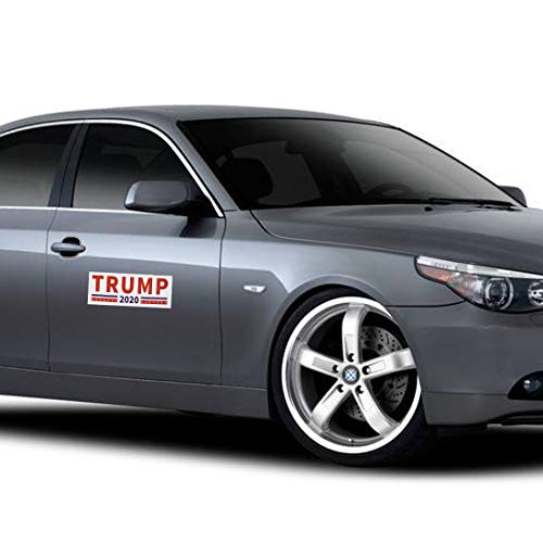 Yiphates 100Pcs Trump 2020 Decal Trump Car Sticker Keep America Great 2020 Election Patriotic Bumper Sticker, Blue & White