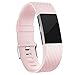 iGK Replacement Bands Compatible For Fitbit Charge 2 Bands, Adjustable Replacement Bands with Metal Clasp Compatible For Fitbit Charge 2 Wristbands Special Edition Pink Small